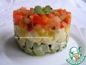 Салат "Мартовский фьюжн" Салат "Мартовский фьюжн"