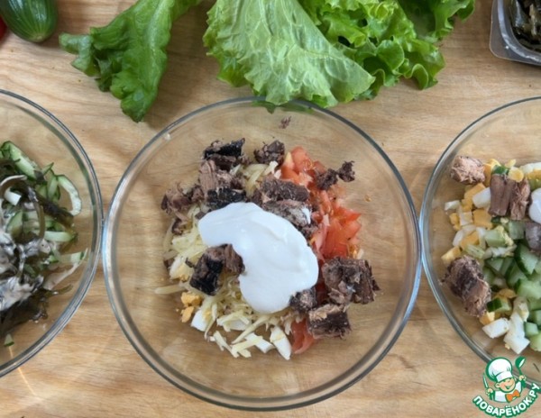 Три быстрых салата для худеющих Три быстрых салата для худеющих