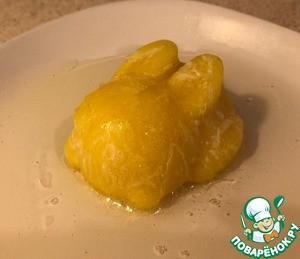 Желе "Солнечный зайчик" с ананасовым смузи Желе "Солнечный зайчик" с ананасовым смузи