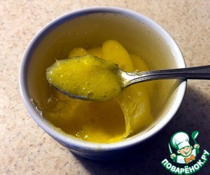 Желе "Солнечный зайчик" с ананасовым смузи Желе "Солнечный зайчик" с ананасовым смузи