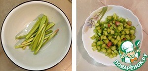 Пирог с ревенем и щавелем