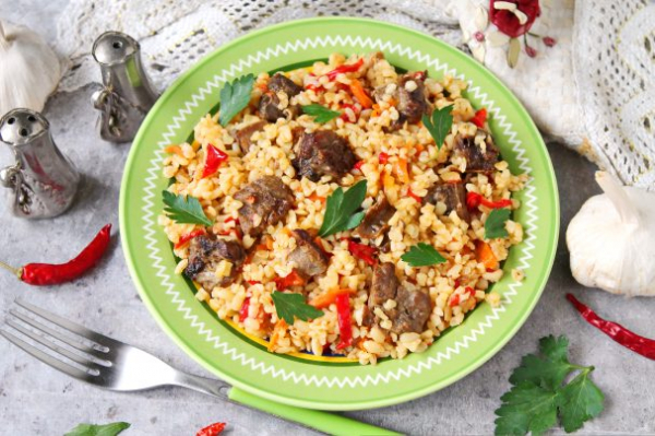 Булгур с говядиной Булгур с говядиной