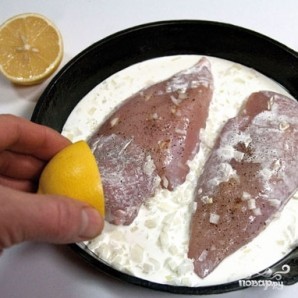 Куриные грудки в сливках под сыром Куриные грудки в сливках под сыром
