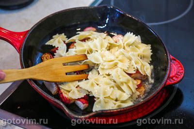 Макароны с жареным редисом Макароны с жареным редисом