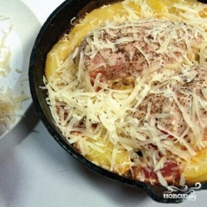 Куриные грудки в сливках под сыром Куриные грудки в сливках под сыром