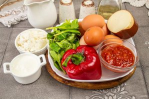 Трёхслойный торт-омлет Трёхслойный торт-омлет