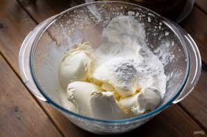 Блинный торт с кремом чиз Блинный торт с кремом чиз