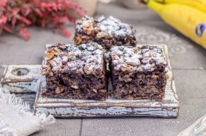 Пирог из овсянки без муки с бананами Пирог из овсянки без муки с бананами