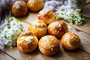 Булочки с овсяными хлопьями Булочки с овсяными хлопьями