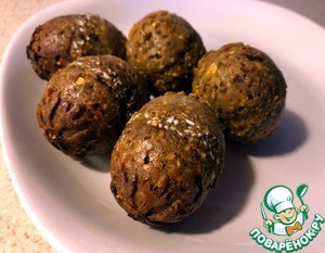 Овсяные "яйца" в сферических формочках Овсяные "яйца" в сферических формочках