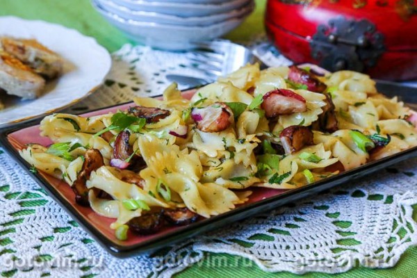 Макароны с жареным редисом Макароны с жареным редисом