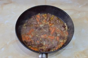 Плов из говядины на сковороде Плов из говядины на сковороде