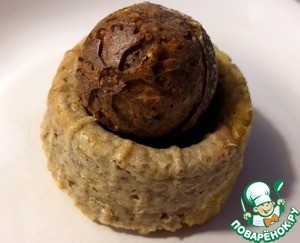 Овсяные "яйца" в сферических формочках Овсяные "яйца" в сферических формочках