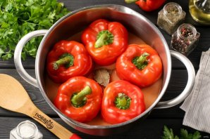 Перцы с фаршем и рисом фаршированные рецепт в кастрюле