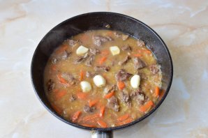 Плов из говядины на сковороде Плов из говядины на сковороде