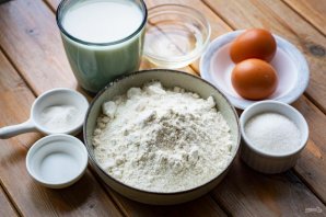 Блинный торт с кремом чиз Блинный торт с кремом чиз