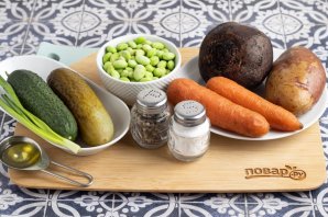 Винегрет с бобами эдамаме Винегрет с бобами эдамаме