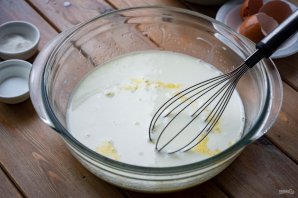 Блинный торт с кремом чиз Блинный торт с кремом чиз