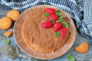 Торт из овсяного печенья без сметаны Торт из овсяного печенья без сметаны