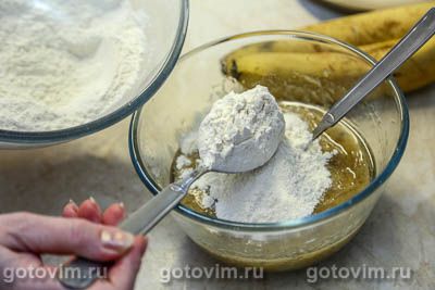 Постное печенье с бананом