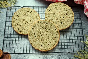 Бисквит с чаем матча Бисквит с чаем матча