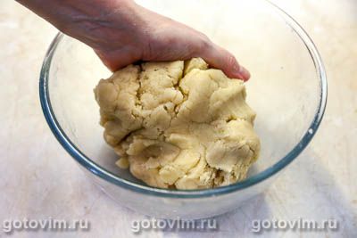 Постный тертый пирог с вареньем