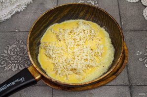 Трёхслойный торт-омлет Трёхслойный торт-омлет