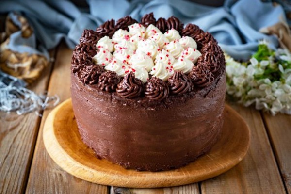 Шоколадный торт с кремом из маскарпоне Шоколадный торт с кремом из маскарпоне