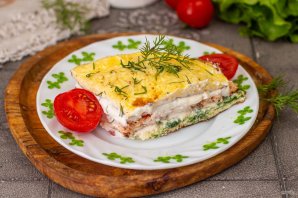 Трёхслойный торт-омлет Трёхслойный торт-омлет