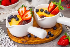 Запеченный крем из ряженки Запеченный крем из ряженки