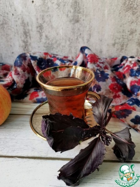 Базиликовый чай с яблоком Базиликовый чай с яблоком