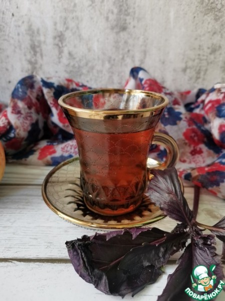 Базиликовый чай с яблоком Базиликовый чай с яблоком