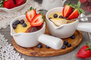 Запеченный крем из ряженки Запеченный крем из ряженки