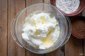 Шоколадный торт с кремом из маскарпоне Шоколадный торт с кремом из маскарпоне