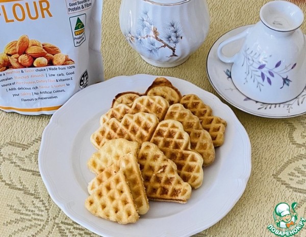 Миндальные вафли со стевией