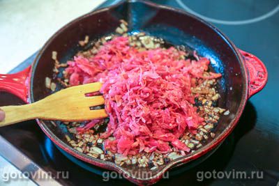 Котлеты из мяса с квашеной капустой