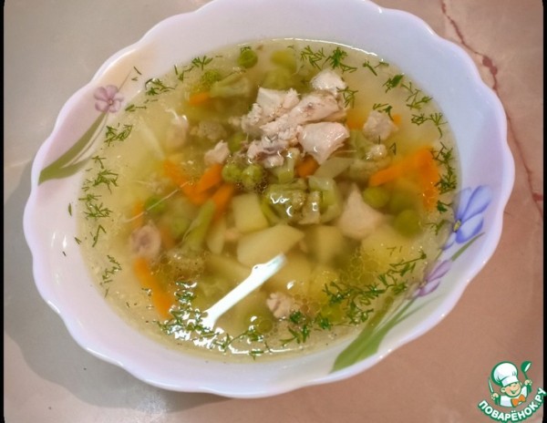 Легкий овощной суп