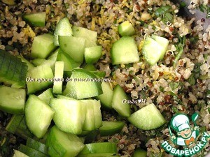 Мятный салат из киноа с зеленью Мятный салат из киноа с зеленью