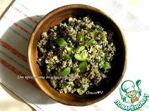 Мятный салат из киноа с зеленью Мятный салат из киноа с зеленью