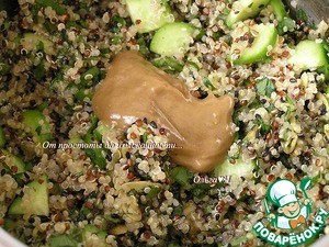 Мятный салат из киноа с зеленью Мятный салат из киноа с зеленью