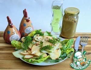 Салат из кольраби и яблока