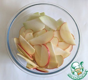 Салат из кольраби и яблока