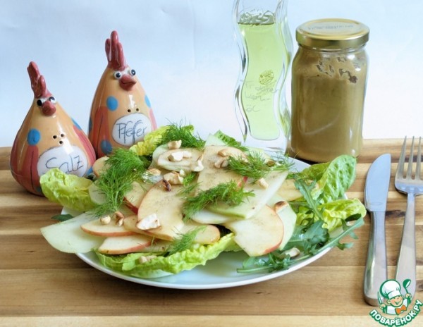 Салат из кольраби и яблока