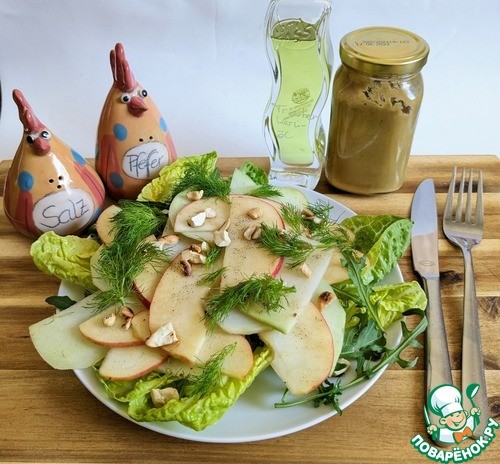 Салат из кольраби и яблока