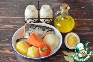 Суп из головы сёмги с пшеном Суп из головы сёмги с пшеном