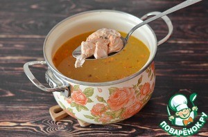 Суп из головы сёмги с пшеном Суп из головы сёмги с пшеном