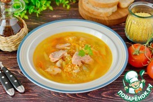 Суп из головы сёмги с пшеном Суп из головы сёмги с пшеном