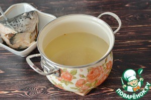 Суп из головы сёмги с пшеном Суп из головы сёмги с пшеном