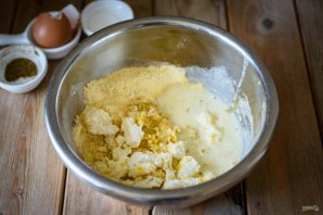 Кукурузные лепешки с творогом Кукурузные лепешки с творогом