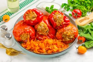 Замороженные фаршированные перцы в мультиварке Замороженные фаршированные перцы в мультиварке